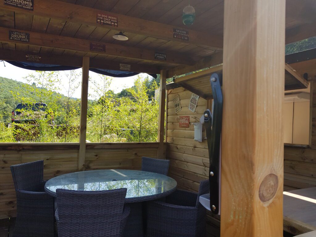 Inside the dining area